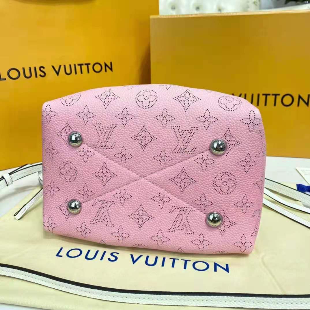 Louis Vuitton Bella Bag Gradient Pink Mahina Calf Leather Silver Color –  EliteLaza